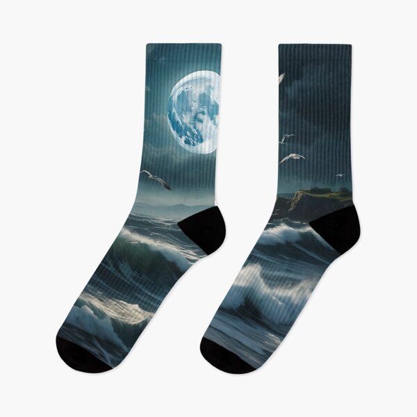 Item preview, Seagulls In The Moonlight designed and sold by Paw's Arts.