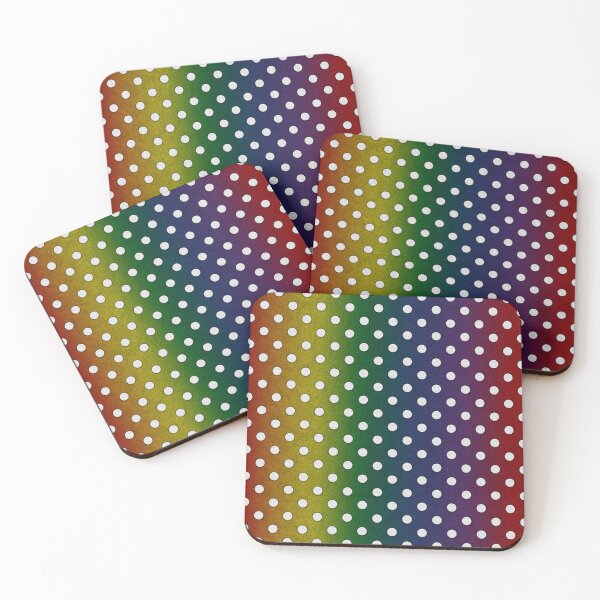 Item preview, White Textured Dots (Rainbow) Seamless Texture designed and sold by JadeRyder.