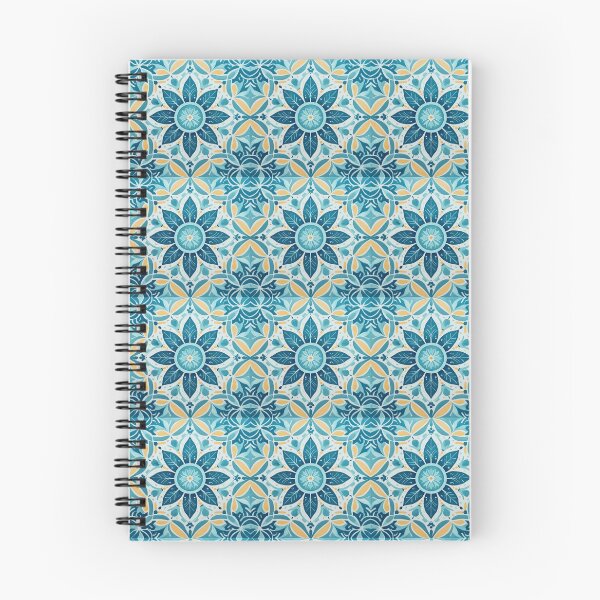 Item preview, A symmetrical design of blue, green, and yellow floral patterns designed and sold by homydesign.