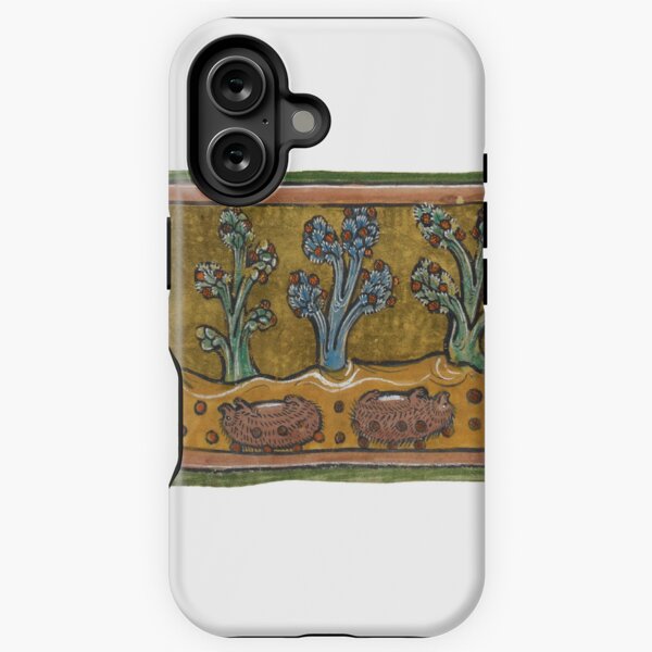 Vista previa del artículo con la obra «Erizos rodando en uvas Manuscrito del Bestiario de Rochester del siglo XIII», diseñado y vendido por rosaliemillen.