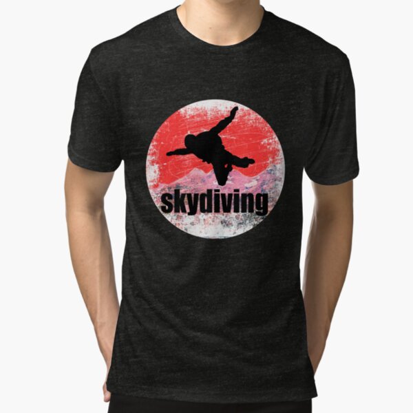 Skydiving Skydiving Tri-blend T-Shirt