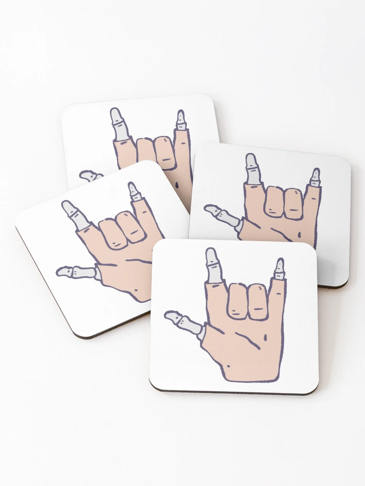 Thumbnail 1 of 5, Coasters (Set of 4), Metal hand designed and sold by Childish by Design.