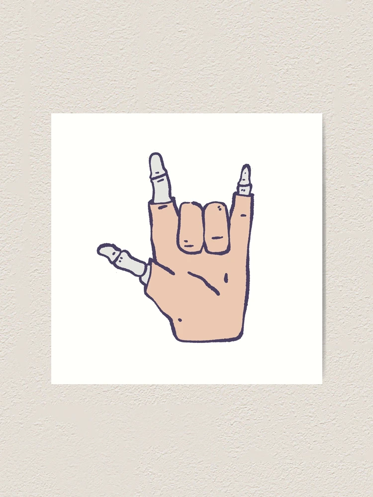 Thumbnail 1 von 3, Kunstdruck, Metallhand designt und verkauft von Childish by Design.