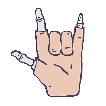 Artwork thumbnail, Metal hand by Childish by Design