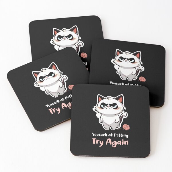 Item preview, "Yousuck at Petting, Try Again." Funny Cat  designed and sold by Meow Cat.