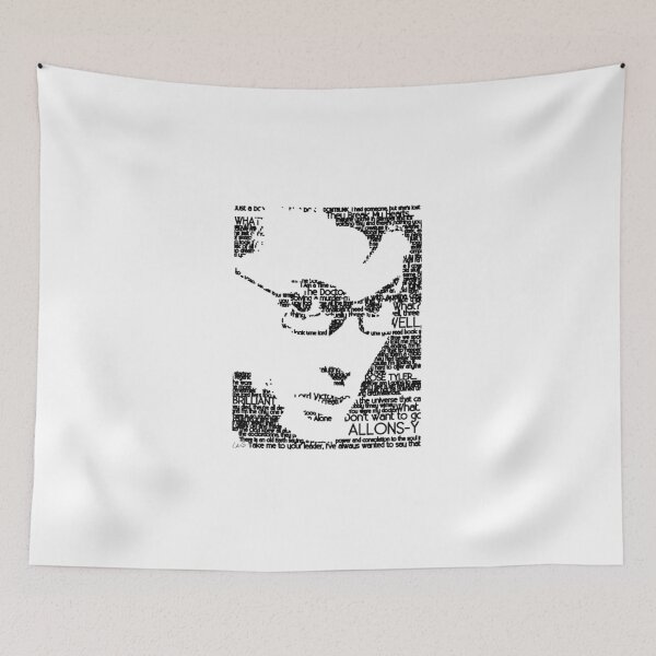 Item preview, David Tennant 10th Doctor Word Portrait T-Shirt designed and sold by hdcantona.
