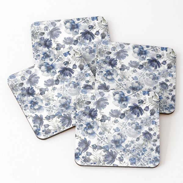 Item preview, Mystical Blue Flowers designed and sold by aboniteblanc.
