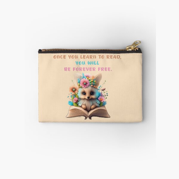 Item preview, once you learn to read, you will be forever free. book quotes designed and sold by La Loca.