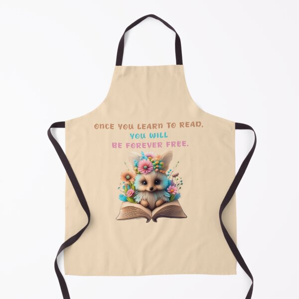 Item preview, once you learn to read, you will be forever free. book quotes designed and sold by La Loca.