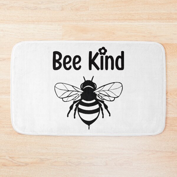 Item preview, Bee kind , black and white bee ,  positive inspirational be kind designed and sold by Inktown.