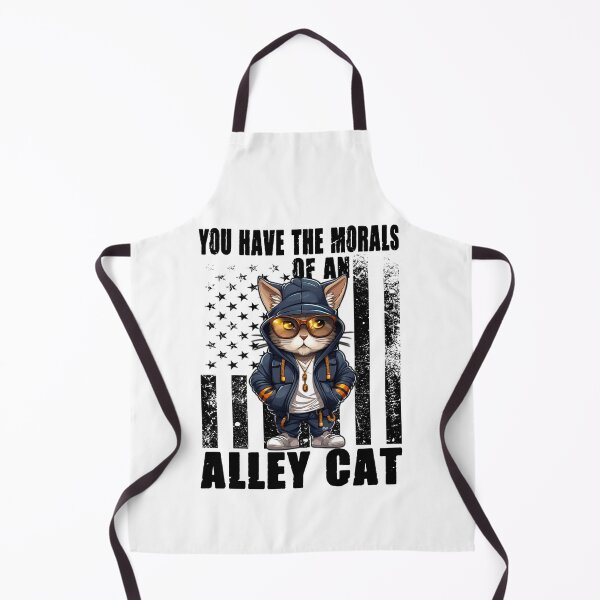 Aperçu de l'œuvre Copy of Vous avez la morale d'un chat de gouttière Blague drôle pour hommes femmes créée et vendue par tigger shop.