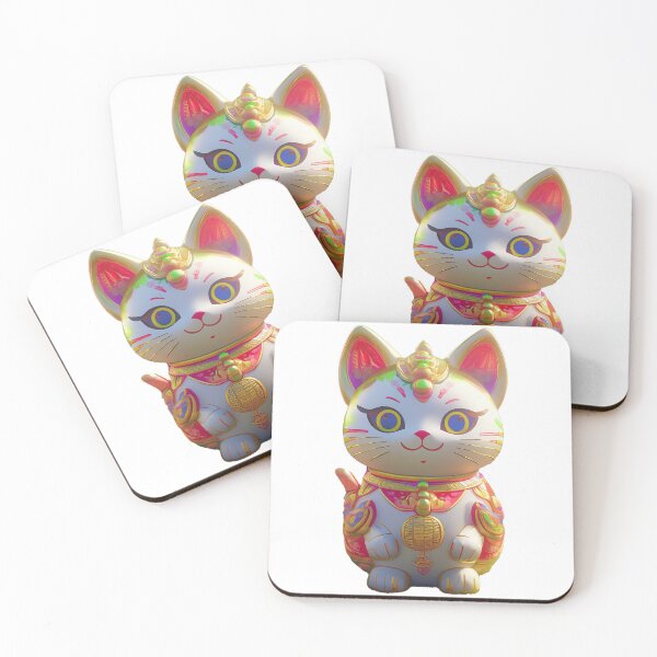 Item preview, Female golden lucky cat in asian style costume. designed and sold by PhotoSticker-YY.