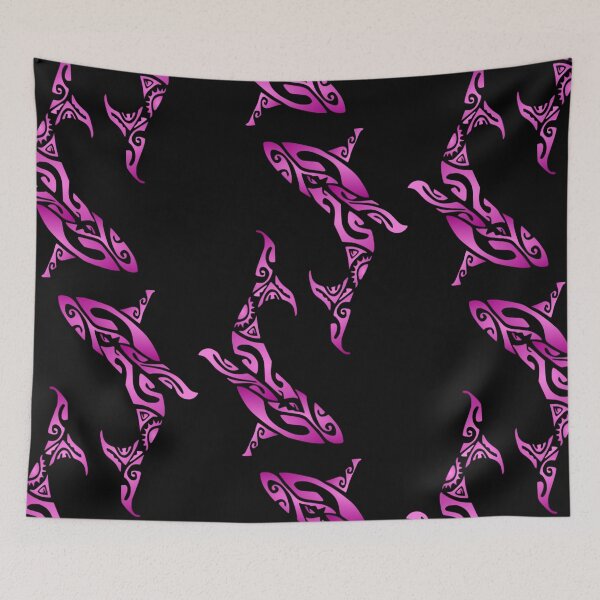 Item preview, KOHOLA (whale) - purple designed and sold by Nesian-Tahiti.