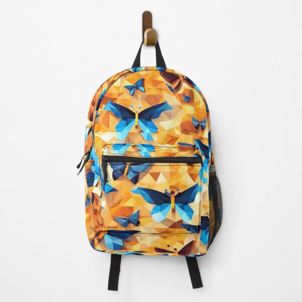 Item preview, Butterfly series printed fabric, multi crystals, blue designed and sold by janjacbu.