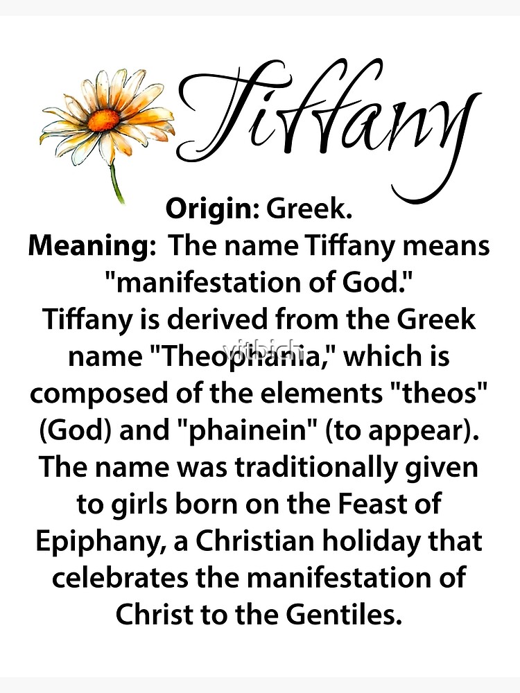 Name meaning Tiffany
