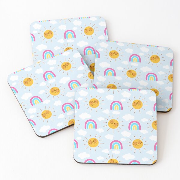 Item preview, Cool suns with rainbows and clouds designed and sold by sheelaghgiombe.