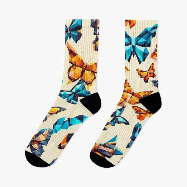 Item preview, Butterfly series printed fabric, multi crystals designed and sold by janjacbu.