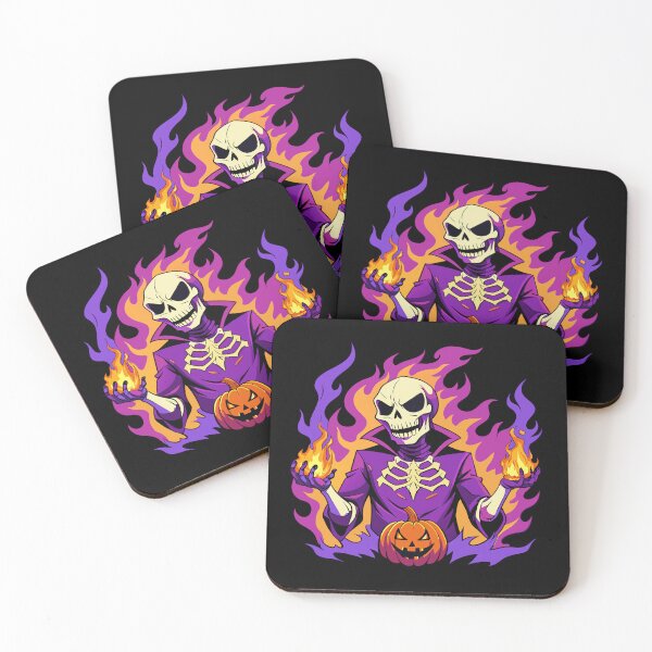 Item preview, purple fire skeleton  designed and sold by JIMTOPMOY.
