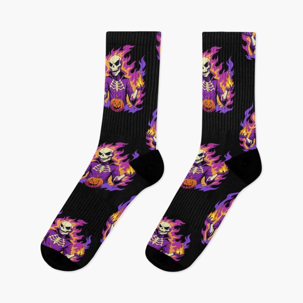 Item preview, purple fire skeleton  designed and sold by JIMTOPMOY.