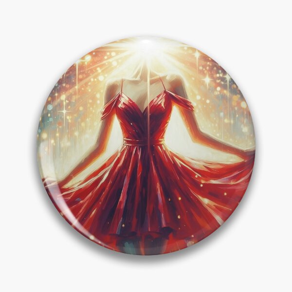 Item preview, Red dress oil painting designed and sold by Thedigital91.