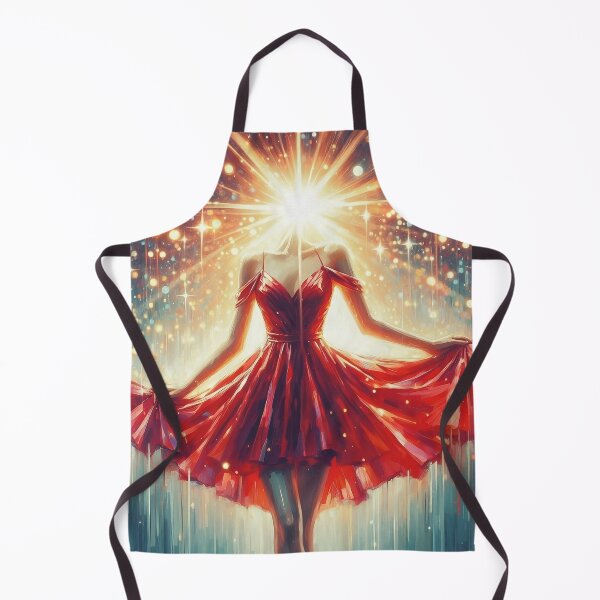 Item preview, Red dress oil painting designed and sold by Thedigital91.