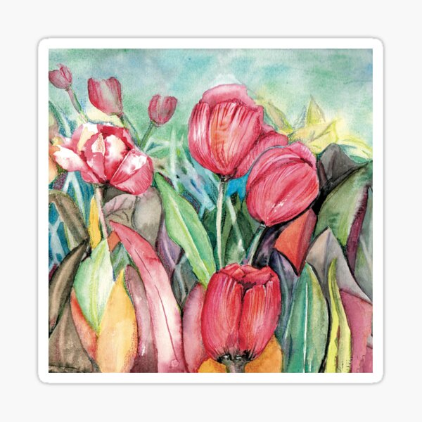 Pattern "Tulip Garden" Sticker