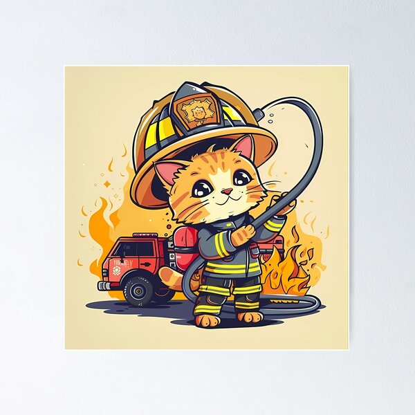 Item preview, Flame Fighter Feline designed and sold by oksalachacok.