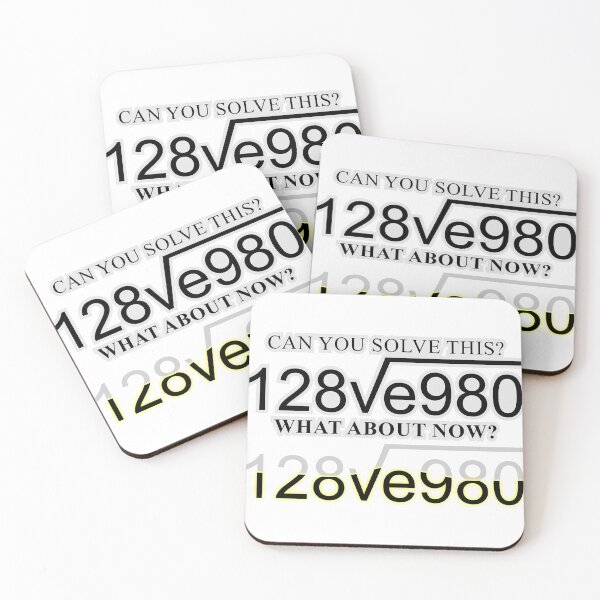 Item preview, Can you solve this? I love you designed and sold by LaughingProf.