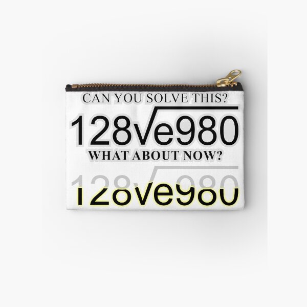 Item preview, Can you solve this? I love you designed and sold by LaughingProf.
