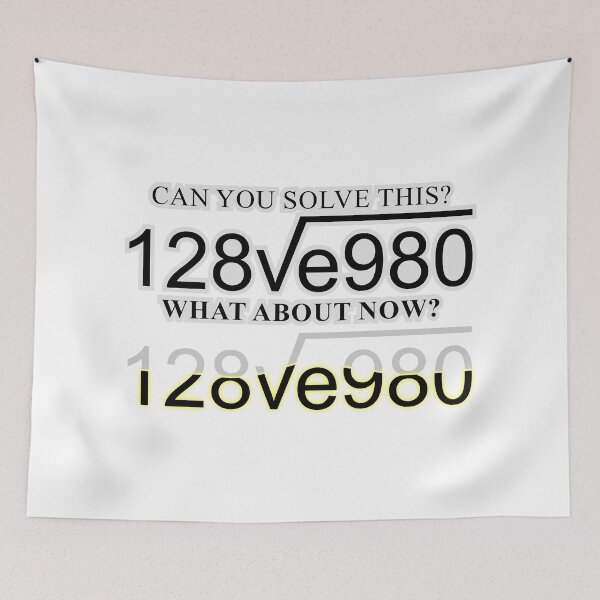 Item preview, Can you solve this? I love you designed and sold by LaughingProf.