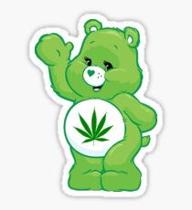 weed carebear stoner Sticker