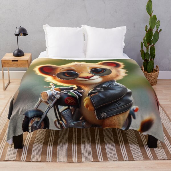 Item preview, Lion Cub's Biker Adventure designed and sold by Sillytoe.
