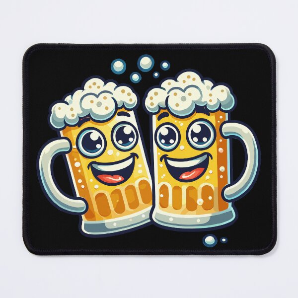 Item preview, Brew Crew: Playful Beer Mugs Toasting Together designed and sold by ArtfulHunter.