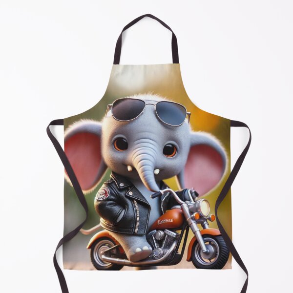 Item preview, Elephant Calf's Biker Adventure designed and sold by Sillytoe.