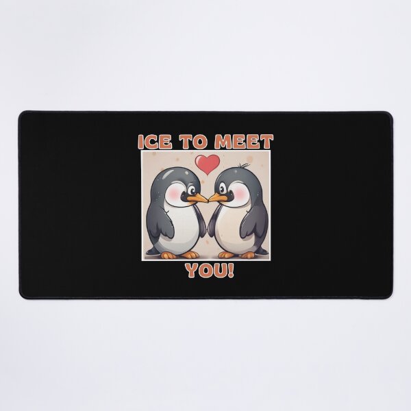 Item preview, Penguin Love - Ice to meet you  designed and sold by penguinarchives.