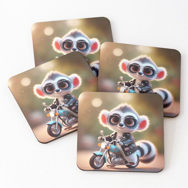 Item preview, Lemur Biker Buddy designed and sold by Sillytoe.
