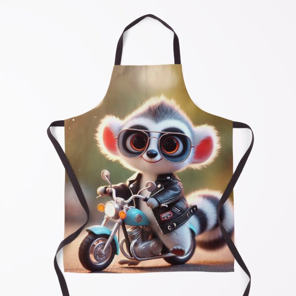 Item preview, Lemur Biker Buddy designed and sold by Sillytoe.