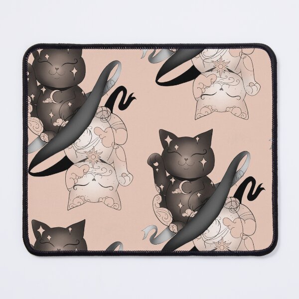 Item preview, Maneki neko sun and moon Ying yang designed and sold by Hallie Odom.