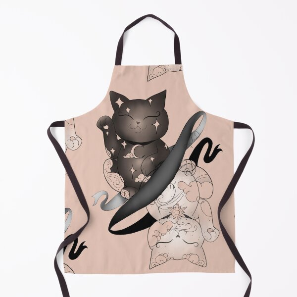 Item preview, Maneki neko sun and moon Ying yang designed and sold by Hallie Odom.