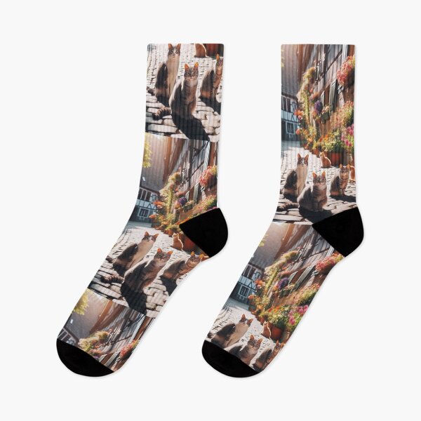 Item preview, Street Cats Realistic style designed and sold by AIrtisticPrints.