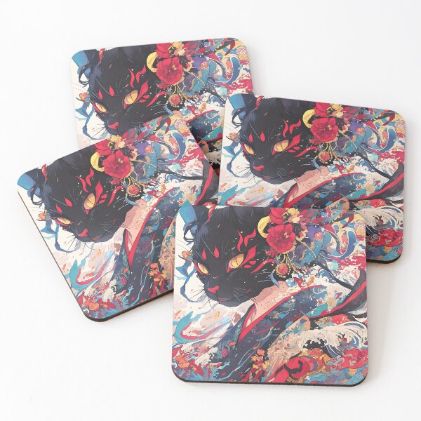 Item preview, Mystic Feline Elegance: A Floral Fantasy designed and sold by Cat-Wave-Dream.