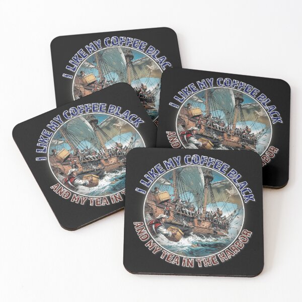 Item preview, Black Coffee and Boston Tea Party w/o Flag designed and sold by bfwilson.