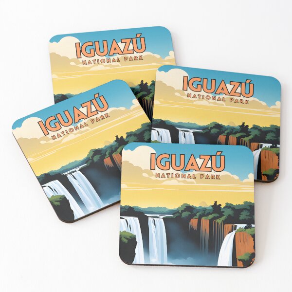 Item preview, Iguazu National Park Argentina Vintage Travel Art Poster designed and sold by ZionPosteria.