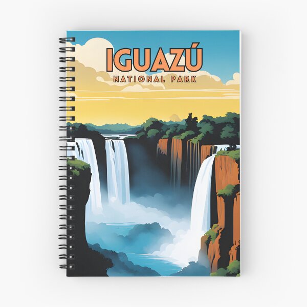 Item preview, Iguazu National Park Argentina Vintage Travel Art Poster designed and sold by ZionPosteria.