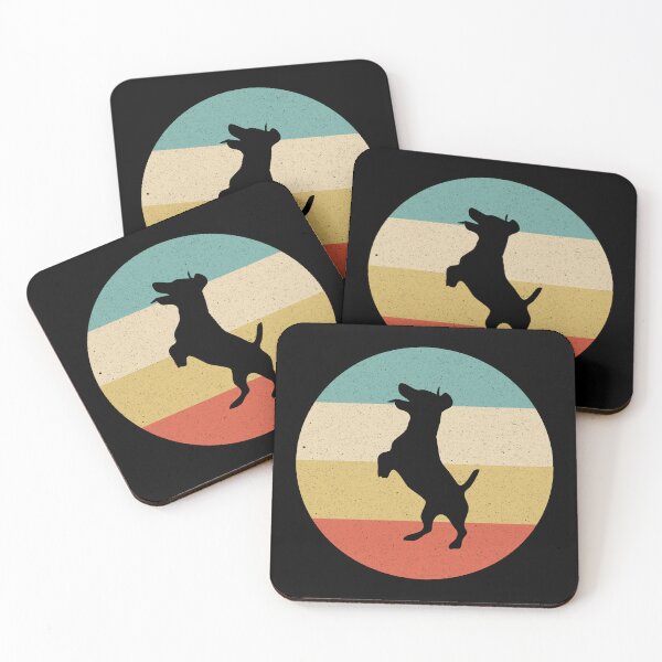 Item preview, Worn Retro Style Jack Russell Terrier Horizontal Design designed and sold by kakarikihill.