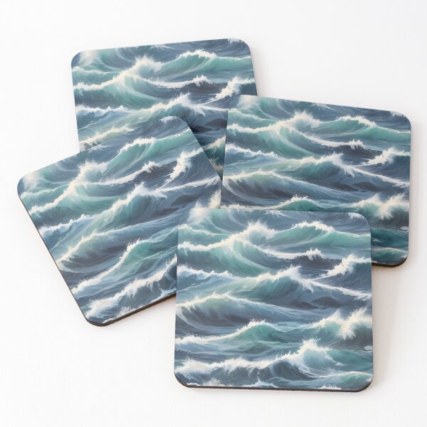 Item preview, Sea Waves Seamless Pattern | Ocean-Inspired Design for Home Decor & Apparel designed and sold by Ivalyn-Design.