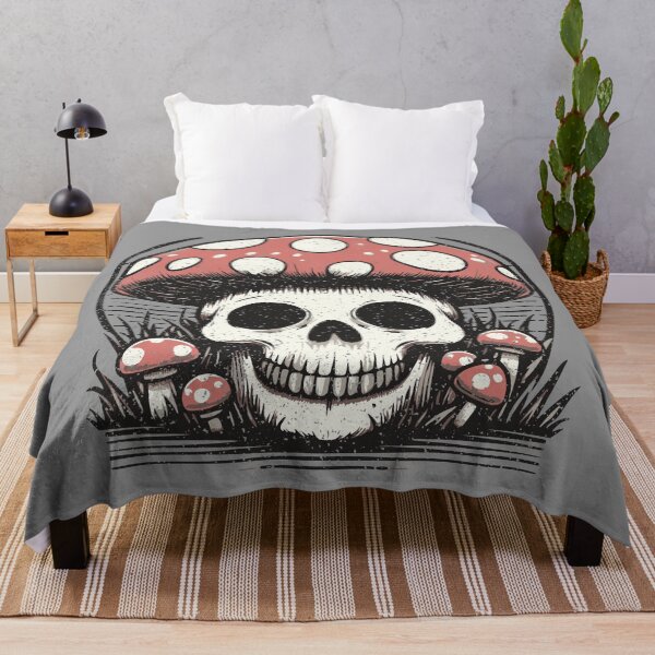 Item preview, Psychedelic Mushroom - Trippy Hippie Skull designed and sold by Urban-Alien.