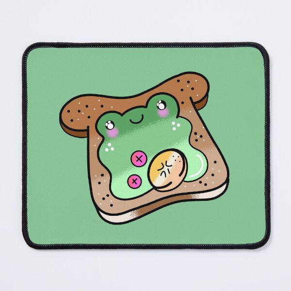 Item preview, Cute adorable Kawaii froggy bread cartoon designed and sold by Quacktails.