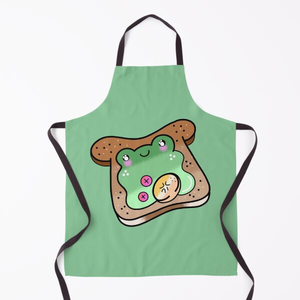 Item preview, Cute adorable Kawaii froggy bread cartoon designed and sold by Quacktails.