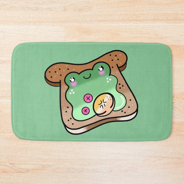 Item preview, Cute adorable Kawaii froggy bread cartoon designed and sold by Quacktails.